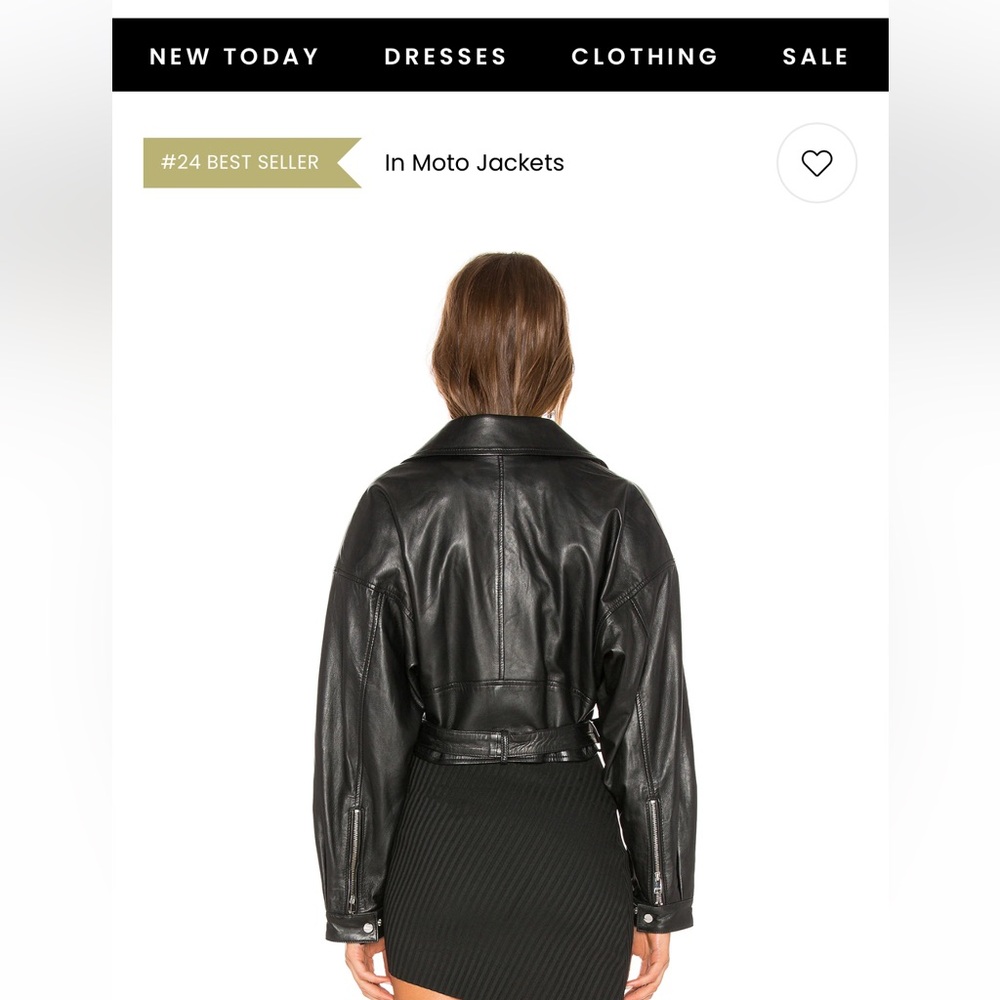 LAMARQUE Dylan Black Leather Jacket (Vegan Leather) - Picture 2 of 3